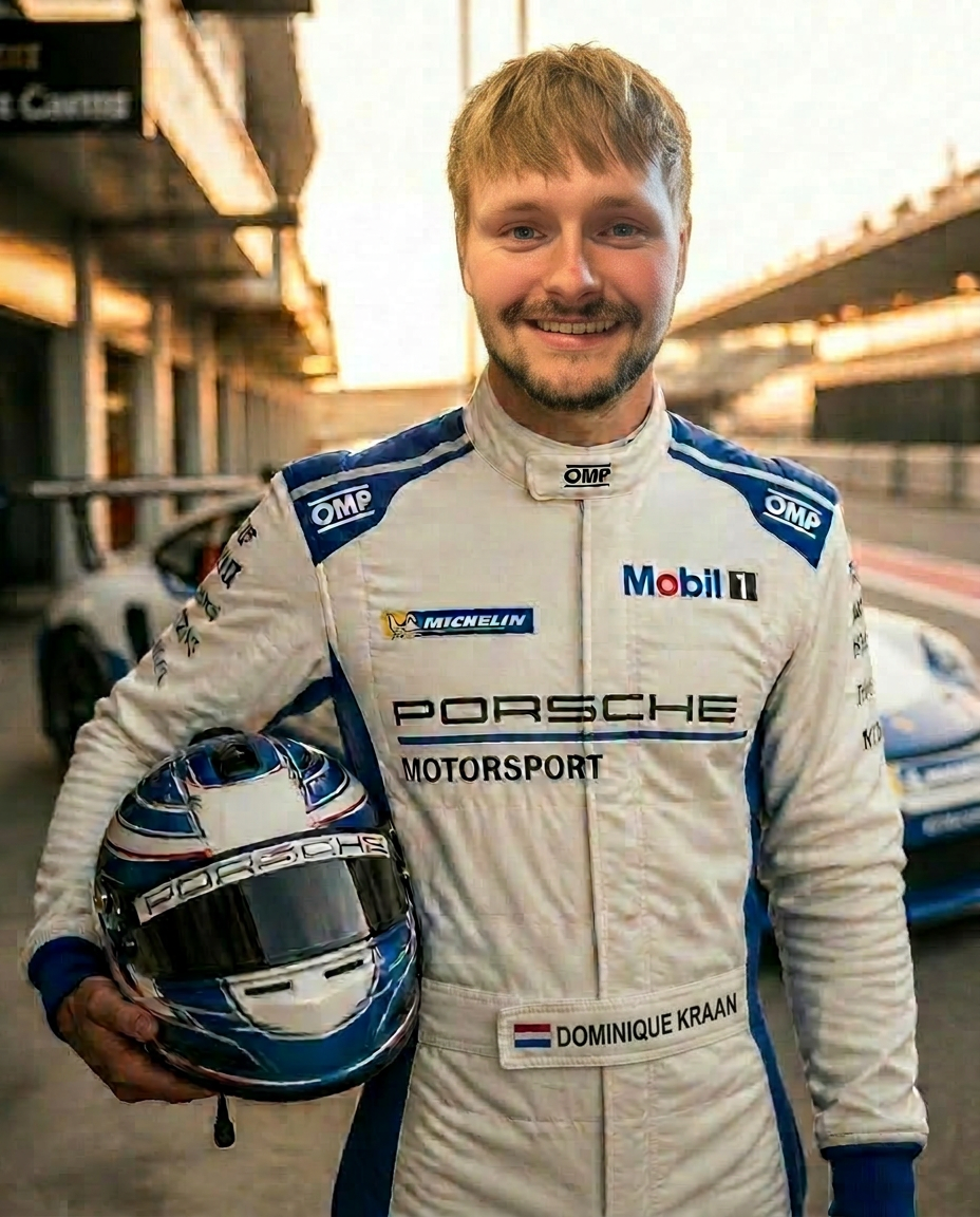 Dominique Kraan with his Porsche Motorsport helmet